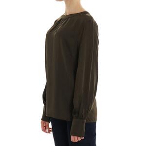 CAMICIA SATIN MARRONE